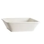 image of CAC China F-CB6 Paris-French Bowl, 10oz, 5"L x 5"W x 1-1/2"H SquareDeep Porcelain Bone White 1 Dozen