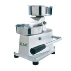 image of CAC China FPHP-5 Hamburger Patty Press, 5" Dia, 1/2 lb Capacity, Stainless Steel Bowl, Aluminum Base