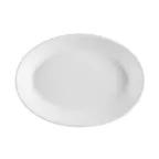 image of CAC China FR-14 Franklin Platter, 12-1/2" L x 8-3/4" W x 1-1/4" H, Oval Edge, Ceramic - Dozen