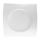 image of CAC China FSB-21 Bridge Plate, 12"L x 12-1/2"W x 2"H, Rectangular Porcelain White, Dishwasher Safe