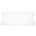 image of CAC China FSB-28 Bridge Platter, 28" x 11-1/2" x 3", Rectangular Porcelain White, Dishwasher Safe