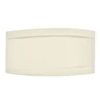 image of CACChina GAD-RT13 - Rectangular Porcelain Platter 12" x 6-7/8" x 1" Bone White Embossed Rim-  Dozen