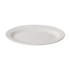 image of CAC China GW-13 Oval Platter, 11-1/2" Rolled Edge, Porcelain Dishwasher/Oven/Microwave Safe - Dozen