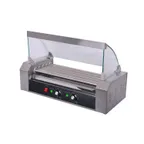 image of CACChina HDRS-05 Hot Dog Grill, (5) Rollers, (12) Hot Dog Capacity, Sneeze Guard