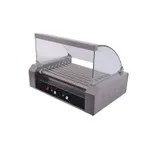 image of CACChina HDRS-09 Hot Dog Grill, (9) Rollers, (24) Hot Dog Capacity, Sneeze Guard