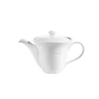 image of CACChina HMY-TPW16 Teapot, 16 Oz, 8-1/2"L x 5"W x 4-3/4"H, Porcelain, White, Lid - Dozen