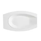image of CAC China HSD-10 Platter – 10" L x 6" W x 1-1/4" H, Horse‑Shaped Porcelain Bone White – 1 Dozen