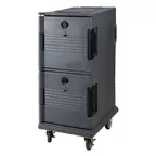 image of CACChina ICTP-2 Food Pan Carrier, Polyethylene, Full Size, (2) Compartments