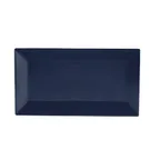 image of CACChina KC-51-CBU Platter, 14½" L x 8¼" W x 1¼" H Rectangular Stoneware Cobalt Blue - Dozen
