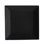 image of CAC China KC-6-BLK - 6" x 6" x 3/4" Black Stoneware Plate, Dishwasher & Oven Safe - Dozen