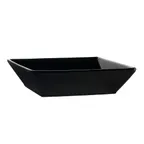 image of CACChina KC-B8-BLK Square 42 Oz. Bowl, 8" x 8" x 2-3/8", Black Ceramic, Dishwasher Safe - Dozen