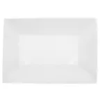image of CAC China KSE-C13 Kingsquare Platter, 11-3/4"L x 8-1/4"W x 1-3/4"H, White Porcelain - Dozen