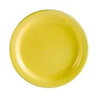 image of CAC China L-6NR-Y Las Vegas Plate – 6.5" Dia, 3/4" H, Round, Narrow Rim, Yellow Ceramic – 1 Dozen
