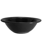 image of CAC China LV-10-BLK Vegas Grapefruit Bowl, 13 oz, 6-5/8" dia. 2" H, Round Ceramic Black - Dozen