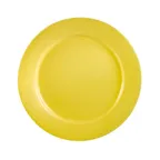 image of CAC China LV-16-Y Las Vegas Plate, 10-1/2" Dia x 1", Round Rolled Edge Ceramic, Yellow - Dozen