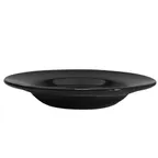 image of CAC China LV-3-BLK Las Vegas Soup Plate, 12 oz., 8-3/4" Dia. x 2" H, Round, Black Ceramic, 1 Dozen