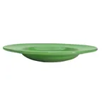 image of CAC China LV-3-G Las Vegas Soup Bowl, 12 Oz., 8-3/4" Dia. x 2" H, Green Stoneware, Round - Dozen