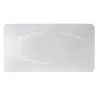 image of CAC China MDN-51 Platter, 15½" L x 8¼" W x 1¼" H, Bone White Porcelain, Dishwasher Safe - Dozen