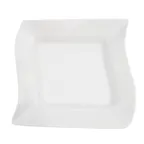 image of CAC China MIA-120 Miami Pasta Bowl 16 oz 12" Square Porcelain Bone White 12"L x12"W x2"H - Dozen