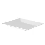 image of CAC China MLKS-8 King Plate – 8" x 8" Square White Porcelain Plate, Flat Edge, Medium Rim – 1 Dozen
