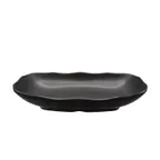 image of CAC China MLRT-W12-MK - 20oz Black Rectangular Platter, 10"W x 6-1/4"D x 1-5/8"H, Rim - Dozen
