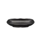 image of CAC China MLRT-W31-MK Platter, 7oz 7"W x 4-1/2"D x 1-1/8"H, Flared Rim Black China – 1 Dozen