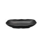 image of CAC China MLRT-W34-MK Platter, 12.5oz, 8-7/8"W x 5-5/8"D x 1-1/2"H, Matte Black China – 1 Dozen