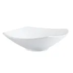 image of CAC China MX-W15 - 1-1/4 Qt Square Porcelain Bowl, 15"L x 15"W x 4"H, Super White, Dishwasher Safe