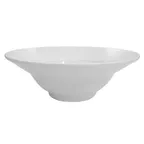 image of CACChina MXB-12 - 12" Round Porcelain Bowl, 56oz (1-3/4 qt), Super White, Dishwasher Safe