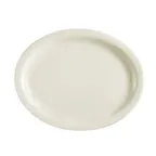 image of CAC China NRC-19 Oval Platter, 12-1/2" L x 10-1/8" W x 1-1/2" H, White, Dishwasher Safe - Dozen