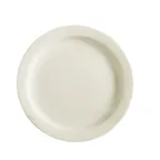 image of CACChina NRC-5 Plate – 5-1/2" Dia., 1/2" H, Round, Narrow Rim, Ceramic, White – 1 Dozen
