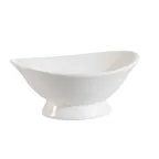 image of CAC China OBF-9 Accessories Bowl - 16 oz Bone Porcelain Oval, 8-3/4"L x6-1/2"W x3-1/2"H - Dozen