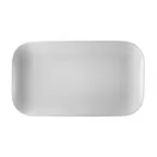image of CAC China OXF-C13 Oxford Platter, 11-3/4" L x 6-5/8" W x 1" H, Coupe, White Porcelain - Dozen