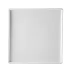 image of CAC China PLC-8 Palace Square Plate, 8-1/2" x 8-1/2" x 3/4", Bone White Porcelain – 1 Dozen