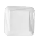 image of CAC China PNS-308 Square Plate 8"x8"x1", Deep Rim, Porcelain, White, Dishwasher/Oven Safe - Dozen
