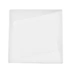 image of CAC China QZT-210 Plate, 10" x 10" x 1-1/4" Square White Porcelain, Dishwasher/Oven Safe - Dozen