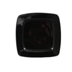 image of CACChina R-S6Q-BLK Clinton Plate, 6-7/8" x 6-7/8" x 1/2", Square, Ceramic, Black - Dozen