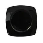 image of CAC China R-SQ21-BLK Clinton Plate 11-7/8" x 11-7/8" x 1-1/2" BlackCeramic Dishwasher Safe - Dozen