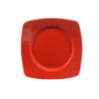 image of CAC China R-SQ6-R Clinton Plate – 6-7/8" Square, Red Ceramic, Dishwasher, Oven Safe – 1 Dozen
