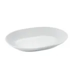 image of CAC China RCN-CD33 Porcelain Platter, 8" x 6-1/8" x 1", White, Dishwasher/Oven/Microwave Safe - Dozen