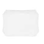 image of CAC China RCN-H12 Porcelain Platter 10-1/2"L x 7-3/4"W x 1-1/4"H Dishwasher/Oven/Microwave- 1 Dozen