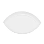 image of CAC China RCN-SW7 Swallow Platter 7"L x 4-1/8"W x 1/4"H Porcelain White Dishwasher Safe - Dozen