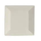 image of CAC China RE-SQ6 - 6" x 6" x 0.75" Square White Plate, Dishwasher, Oven & Microwave Safe - Dozen