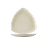 image of CAC China REC-CT16 - 10-1/2" x 10-1/2" x 1" Triangular Coupe Rim Stoneware Plate, White - Dozen