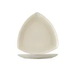 image of CAC China REC-CT8 Triangular Plate, 8"L x 8"W x 7/8"H, Coupe Rim, Dishwasher Safe, White - Dozen