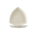 image of CAC China REC-T16 - Triangular Plate, 10-1/2" x 10-1/2" x 1" Ceramic, White, Dishwasher - Dozen