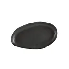 image of CAC China RFR-13 Rainforest Platter, 12" x 7" x 1-1/8" Porcelain Green Glaze, Rolled Edge - Dozen