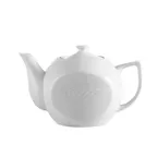 image of CAC China RSV-TP Roosevelt Teapot, 15 Oz, 7" L x 4" W x 4-1/2" H, Porcelain, Super White - Dozen
