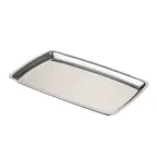 image of CACChina SBPL-11-RT Rectangular Stainless Steel China Platter 7.13"L x 11"W x .50"H