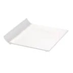 image of CAC China SF-P8 Sunrise Plate – 8" x 8" x 1-1/4" Porcelain White Dishwasher Oven Microwave 1 Dozen